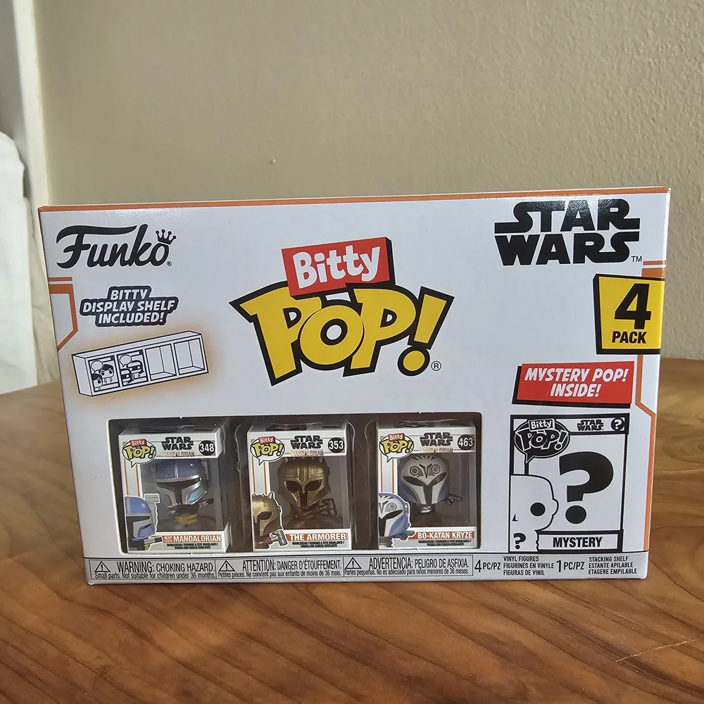 Funko Bitty Pop! Star Wars 4-Pack - White Box with Multicolor Figures - Picture 2 of 7